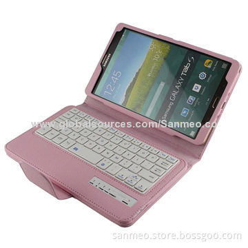 Bluetooth Keyboard Case For Samsung Galaxy Tab S 8.4" T700, High Quality Litchi Texture RemovableNew